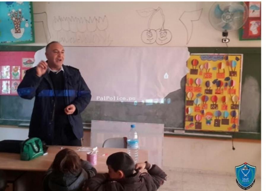 الشرطة تنظم محاضرة حول السلامة المرورية و تدريب ميداني في جنين