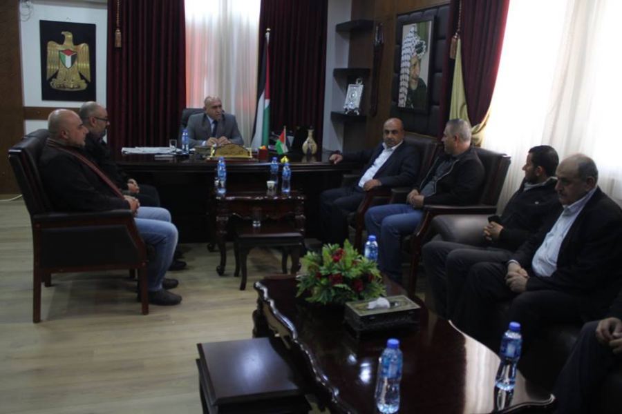 محافظ جنين يستقبل وفدا من اتحاد المعلمين