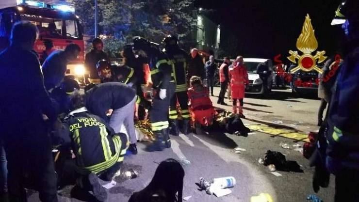  مقتل وإصابة أكثر من 120 شخصا في ملهى ليلي بإيطاليا