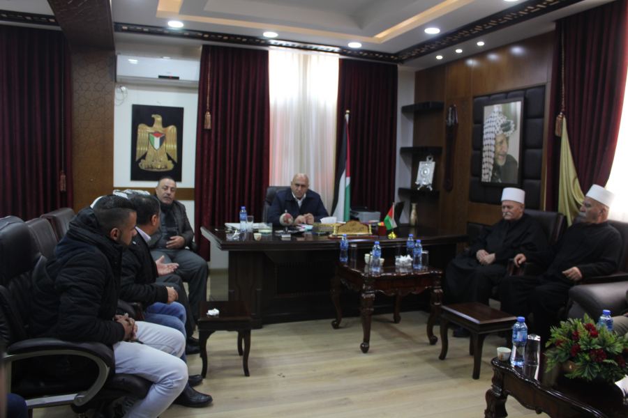 المحافظ الرجوب يستقبل وفدا من الجولان المحتل