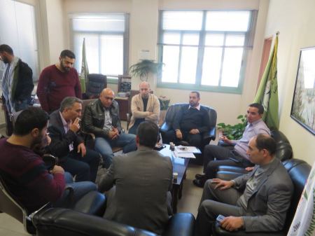 محافظ جنين الرجوب يقوم بجوله للاطلاع على التقدم الذي وصلت اليه كلية التمريض العلوم الطبية المساندة