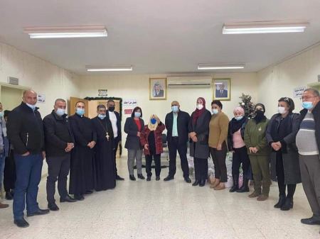 تسليم مكرمة رئاسية لأبناء شعبنا المسيحيين في بلدة الزبابدة بمناسبة حلول أعياد الميلاد