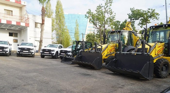 الدفاع المدني يتسلم معدات وآليات ثقيلة بدعم من جمهورية ألمانيا الاتحادية