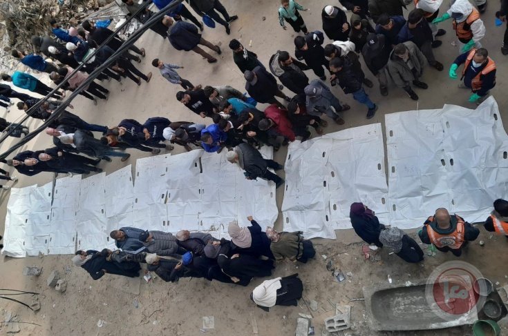 البدء بانتشال جثامين الشهداء من أسفل المنازل الصغيرة في قطاع غزة